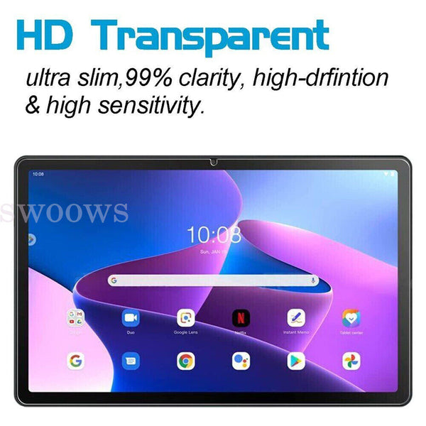 Tempered Glass Screen Protector For Lenovo Tab M10 Plus 3rd Gen 10.6" TB125FU