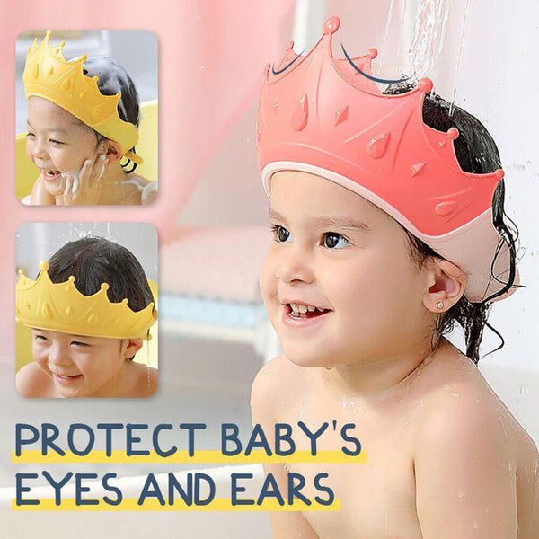 Shower Cap Children Shampoo Bath Wash Hair Shield Visor Hat Adjustable Kids Baby