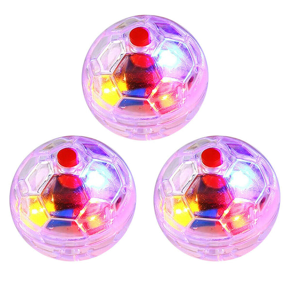 3pcs Led Small Flash Ball Pet Toy Paranormal Equipment Cat Motion Light Up Gift