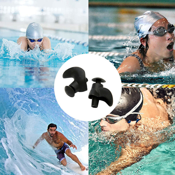 NEW Waterproof Swimming Diving Ear Plugs Kids Adults Silicone Sports Reuseable