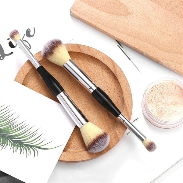 Professional Double Ended Makeup Brush Foundation Blusher Cosmetic Make Up Brush