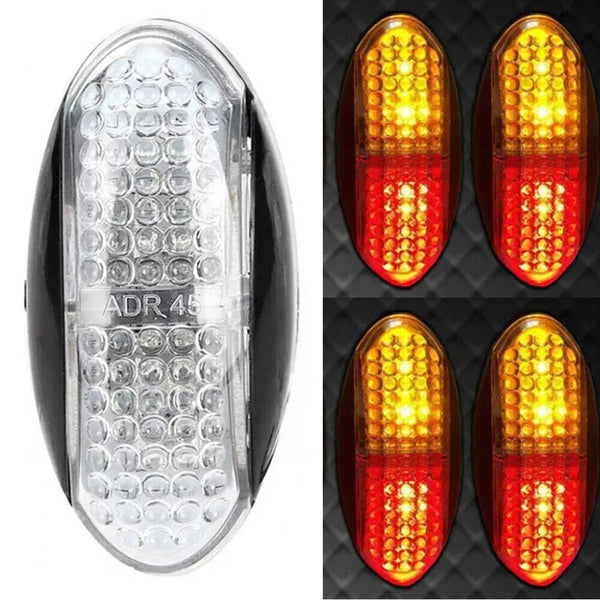 10X LED Clearance Lights Side Marker Amber Red Indicators Trailer Truck RV Lamp