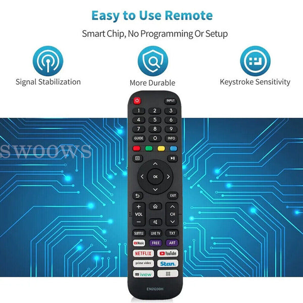 TV Remote Control for HISENSE VIDAA EN2Q30H 32A4G 40A4G 43A4G