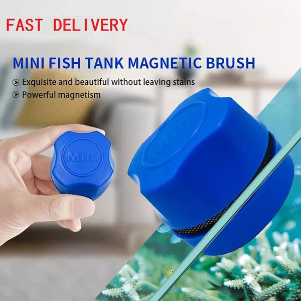 Magnetic Brush Cleaner Cleaning Glass Algae Aquarium Magnet Fish Tank Aquatic AU