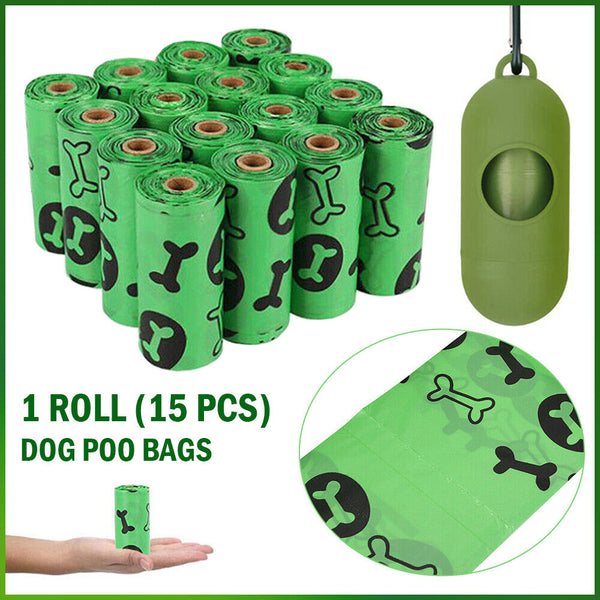 1-20ROLLBiodegradable & Compostable Dog Poo Bags Pet Poop Bag Garbage Disposable