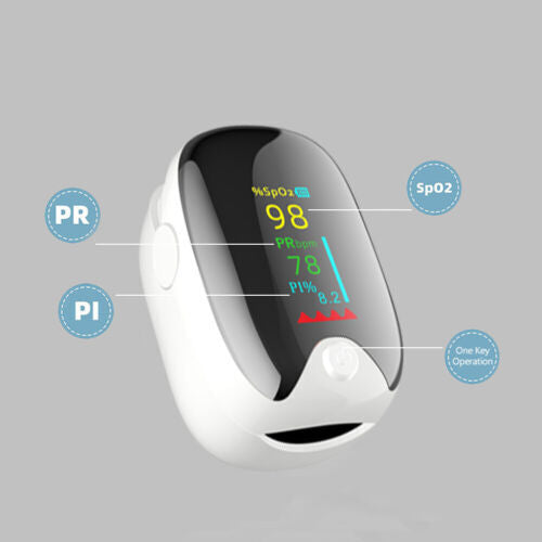 Professional Finger Pulse Oximeter Blood Oxygen Saturation Monitor Heart Rate .