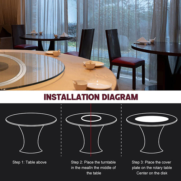18" Heavy Duty Aluminium Lazy Susan Rotating Bearing Turntable Round Swivel Tool