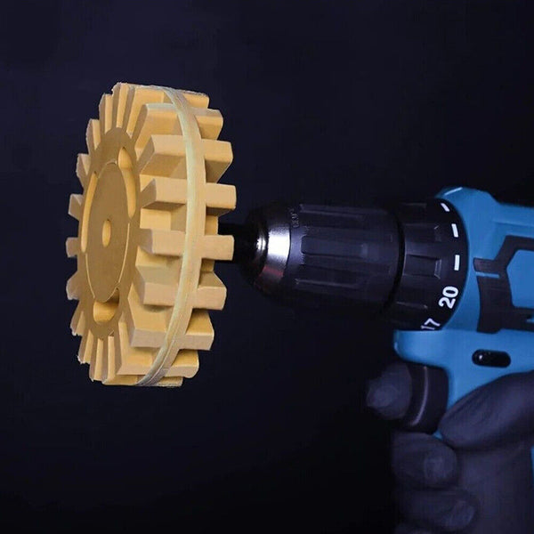 Decal Remover Rubber Eraser Wheel Adhesive Sticker Graphics Removal Eraser Tool