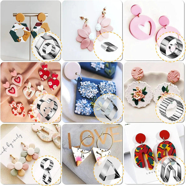 Polymer Clay  Set 183-200PCS Earring Making Mold  DIY Craft Gift