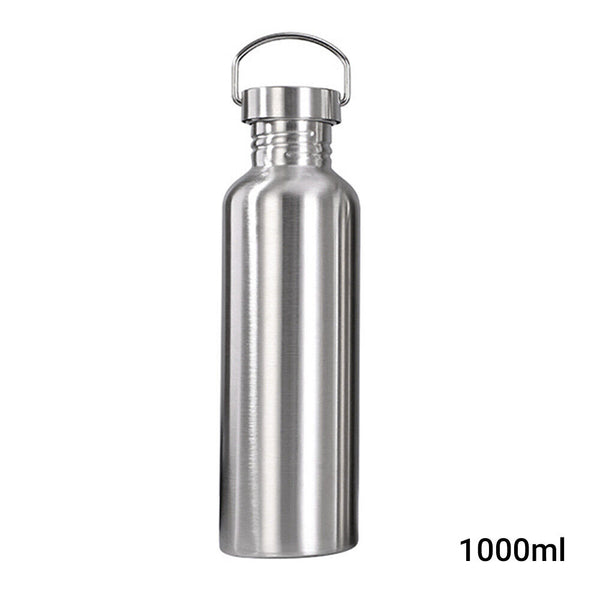 Stainless Steel Water Bottle Motivational Sports Drink Cup Flask 500/750/1000ml