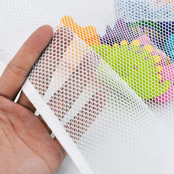 1/2x Toy Bath Storage Bathroom Suction Bathtub Stuff Net Mesh Doll Baby Toys Bag