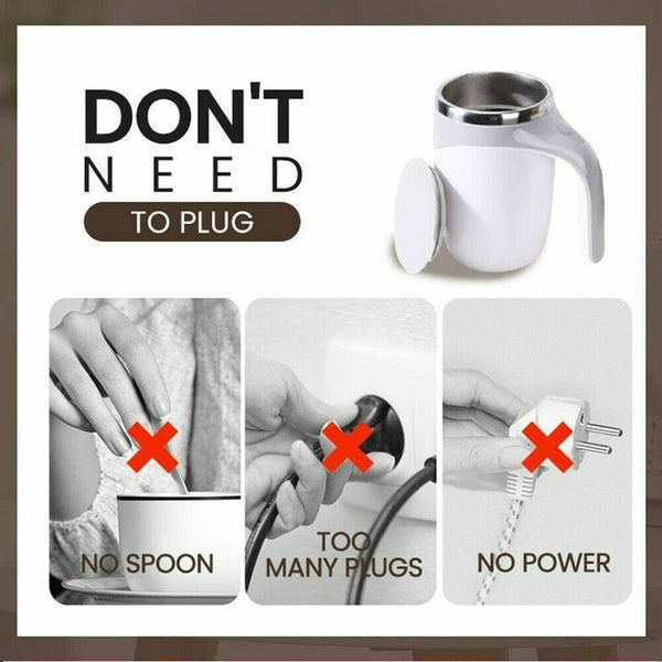 Self Stirring Mug Cup Auto Mixing Stir Coffee Milk Tea Beer Automatic Electric