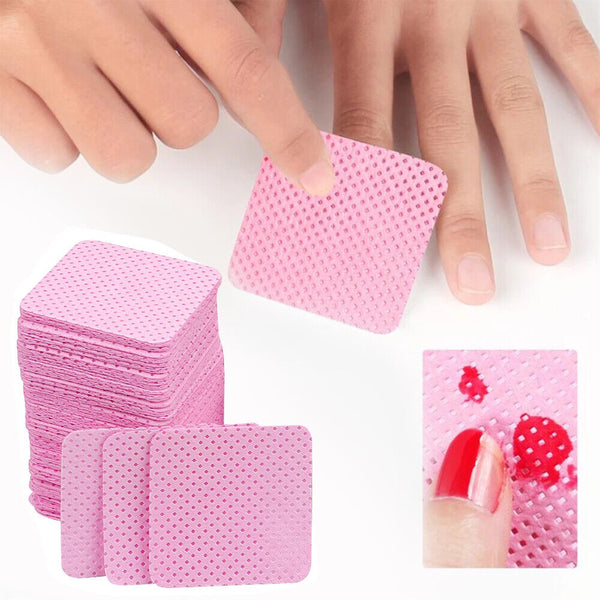 UP 1000 Lint Free Wipes Nail Polish Remover Pad Manicure Pedicure Cleaning Tool