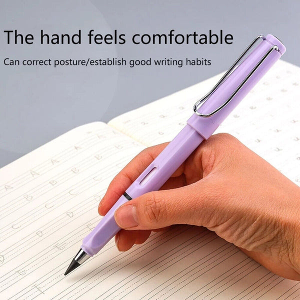 2PCS Office Everlasting Pencil Eternal Metal Pen Inkless Pen Painting Student