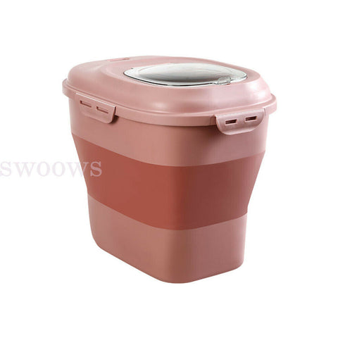 Foldable Pet Food Storage Container Large Capacity Sealed Bucket Supplies