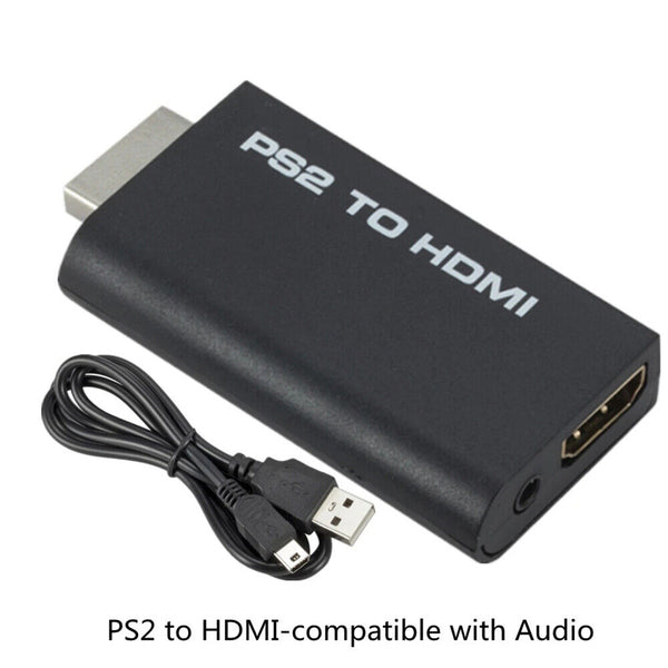 New PS2 to HDMI Video Converter Composite AV to HDMI PlayStation 2 HD Adapter