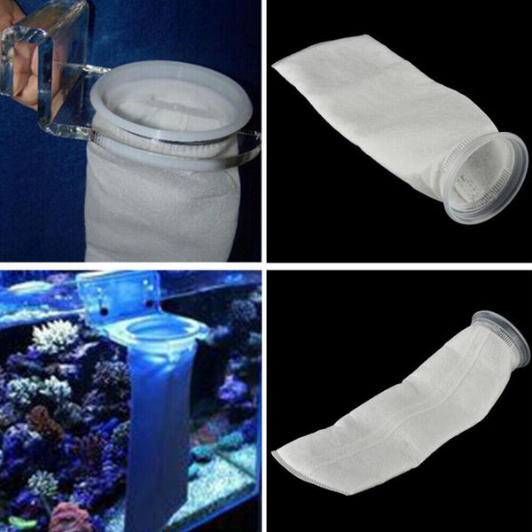 100-200 Micron Fish Tank Filter Bag Wet/Dry Filter Socks For Marine Aquarium