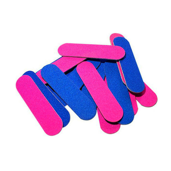 100Pcs Disposable Nail File Double Sided Emery Boards Pedicure Manicure Tool AU