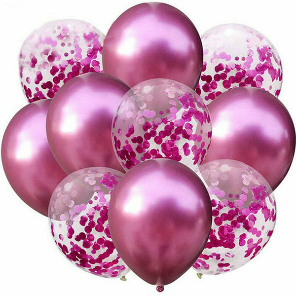 10-20Pcs Confetti Latex Balloons Set Balloon Birthday Wedding Party Decorations