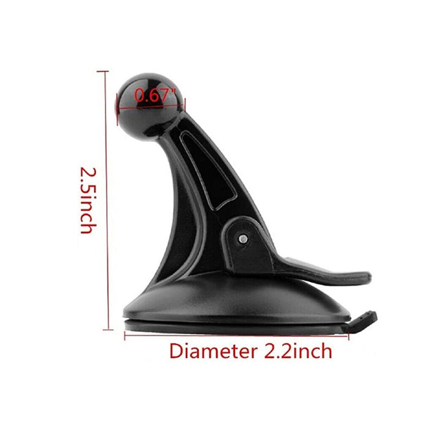 2PCS GPS Holder Sucker Suction Mount Suction Cup for Garmin Nuvi Black