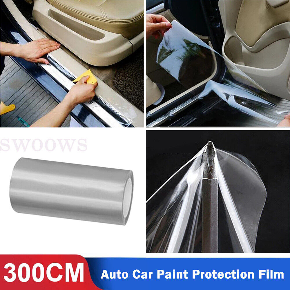 Car 15cm x 3m Anti-Scratch Paint Protection Film Vinyl Clear Protective Sticker