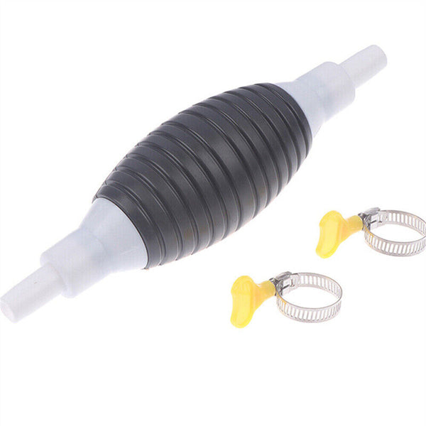 Manual Water Oil Liquid Syphon Petrol Fuel Transfer Pump Hand Siphon Pipe Hose