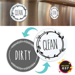 New Design Dishwasher Magnet Clean Dirty Sign Double Sided MagnetIndicator