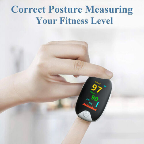 Professional Finger Pulse Oximeter Blood Oxygen Saturation Monitor Heart Rate .