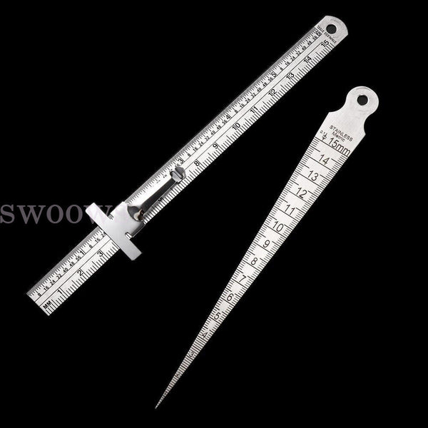 Steel Measuring Tool Taper Welding Gauge GapGauge Depth Ruler Tapered Ruler