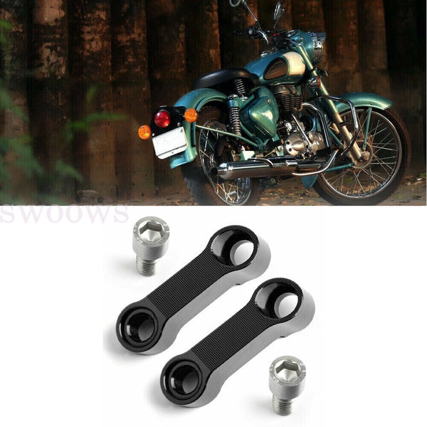 2PCS Motorcycle Mirror Extenders 8mm-10mm Riser Adaptor Bracket Holder Universal