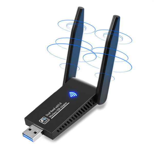 AC1300 USB 3.0 WiFi Wireless Adapter Dongle 802.11ac 5GHz Dual Band 11AC