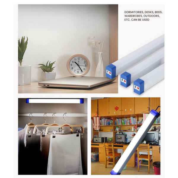 1/2x Portable Lantern LED Camping Light Lighting Stick Rechargeable Magnetic Bar