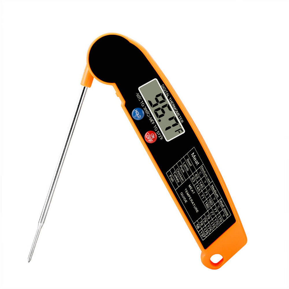 Foldable Digital Thermometer Probe Temperature Kitchen Cooking Food BBQ Meat Jam