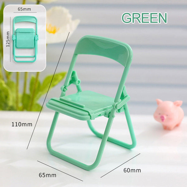 Cute Chair Shape Portable Mobile Phone Holder Smartphone Desktop Brackets AU