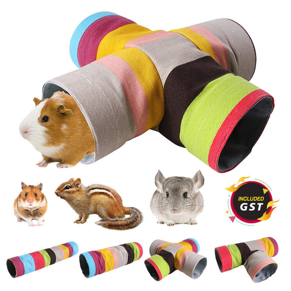 Small Pet Tunnel Guinea Pig Toys Ferret Play Tunnels Tubes for Hamster Hedgehog