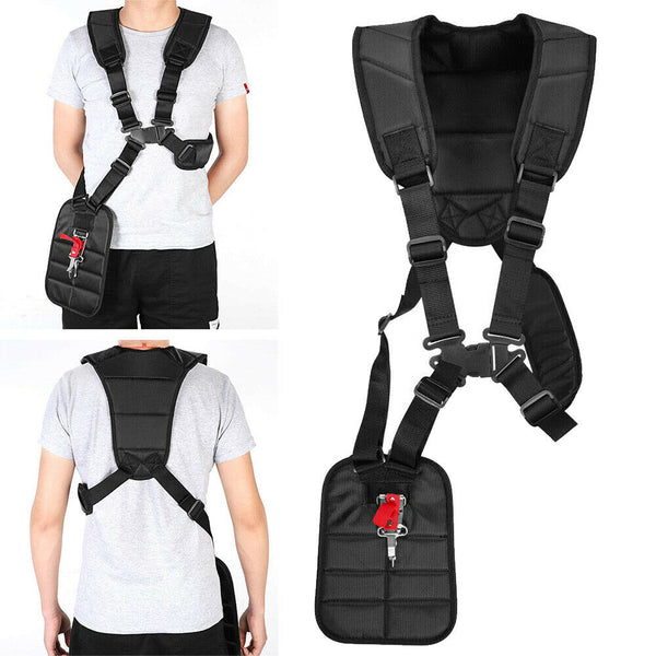 Double Shoulder Strap Harness For Brushcutter Whipper Snipper Trimmers Universal