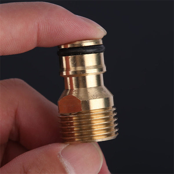 2pcs Australian Brass Tap Adaptor Male 15mm 1/2" 12mm Snap On Fitting Hose