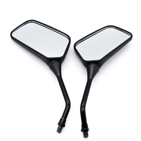 Universal Motorcycle Rearview Side Mirrors for Honda Suzuki KAWASAKI Black 10mm