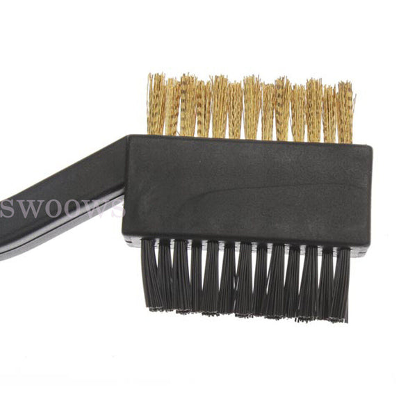 Up to 8pcs Double Sided Golf Cleaning Wire Nylon Brush Groove Cleaner Club Ball