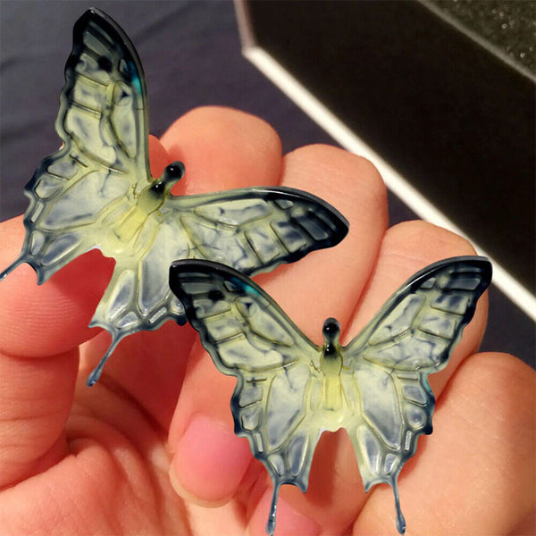 2x Butterfly Silicone Mould Epoxy Resin Casting Pendant DIY Earrings Jewelry