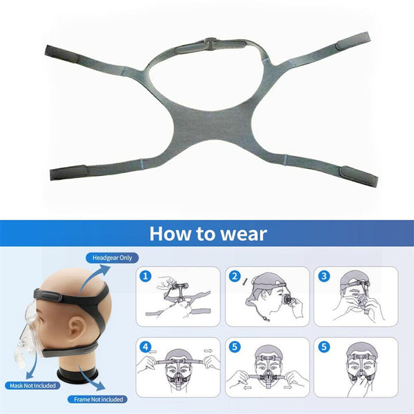 Replacement Head Strap Headgear Shoulder Belts For ResMed F10 F20 CPAP Mask