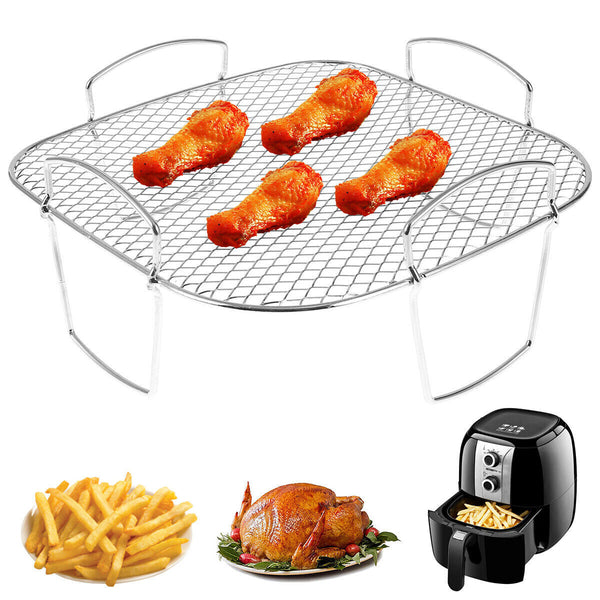 Air Fryer Rack Kitchen Grill Air Fryer Accessories Baking Tray Grill Holder AU