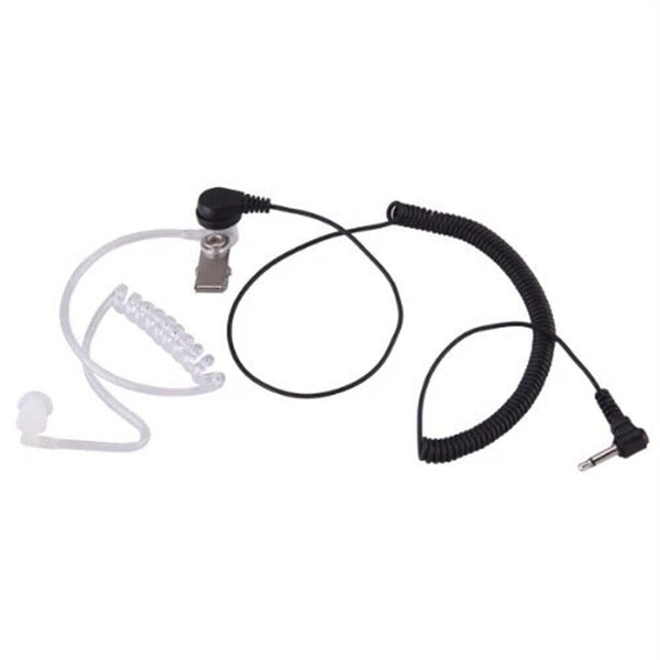 UP 5PCS 3.5mm Transparent Covert Acoustic Tube Earpiece For Motorola Radio