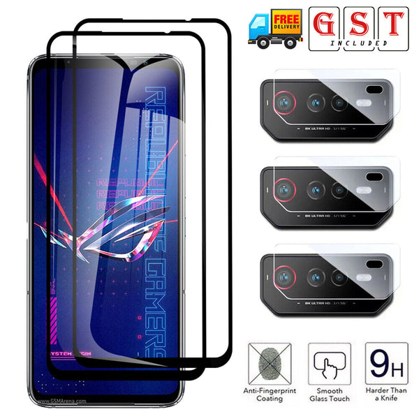 Tempered Glass Screen Protector Lens FULL COVER For ASUS ROG 5S 5 3 2 5S 6 Pro