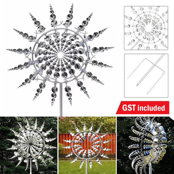 Unique and Magical Metal Windmill Kinetic Metal Wind Spinners Garden Decoration