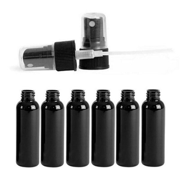 Black Travel Portable Plastic Perfume Atomizer Empty Spray Bottle Makeup-100ml