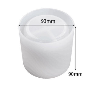 Silicone Flower Pot Mold Resin Epoxy Vase Aromatherapy Cup Candle Holder Mould