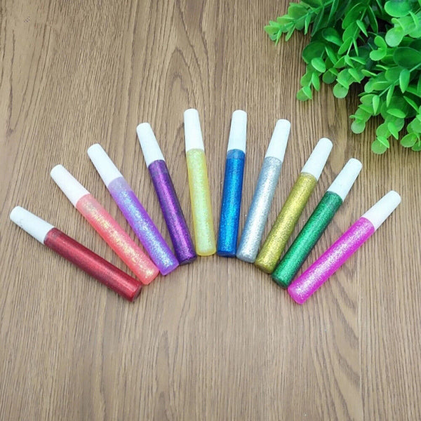 10X Art Gel Pens Craft Classic Neon Glitter Metallic Swirl Gel Ink Pen Drawing