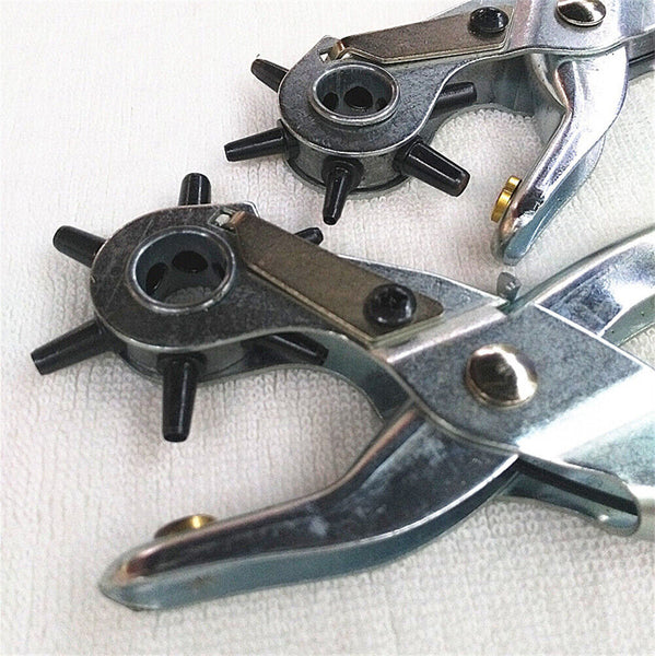 Leather Belt Eyelet Hole Punch Plier Puncher Craft Hand Tool 2mm-4.5mm Revolving