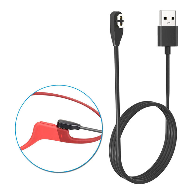 1/2USB Magnetic Headset Charger Charging Base Cable Cord ForAftershokzShokzAS800